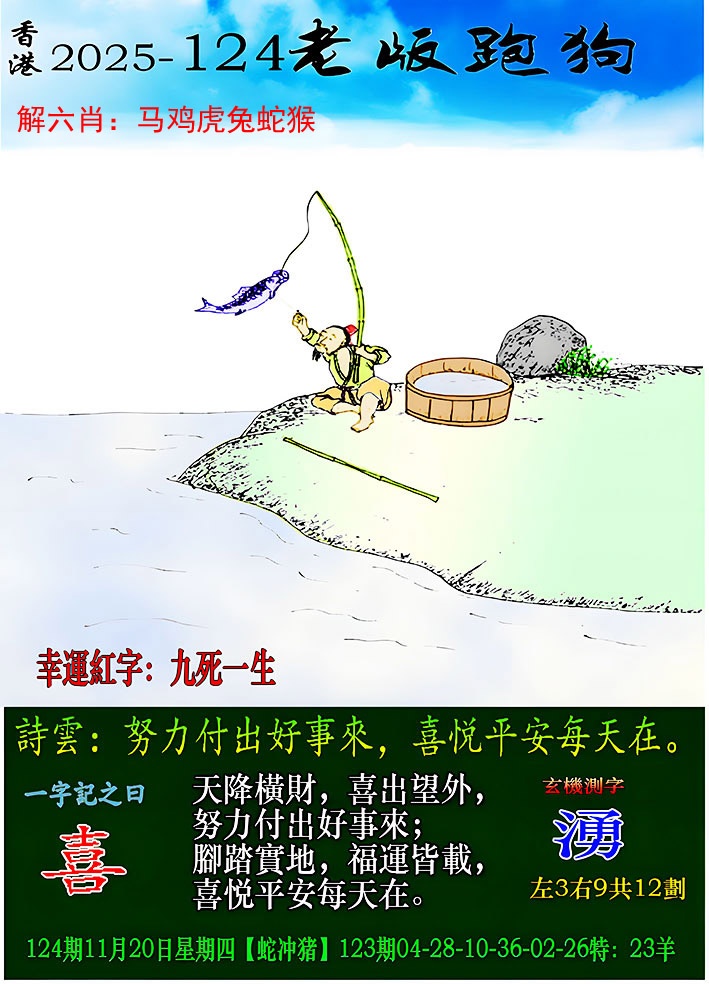 六合彩124期老版跑狗图