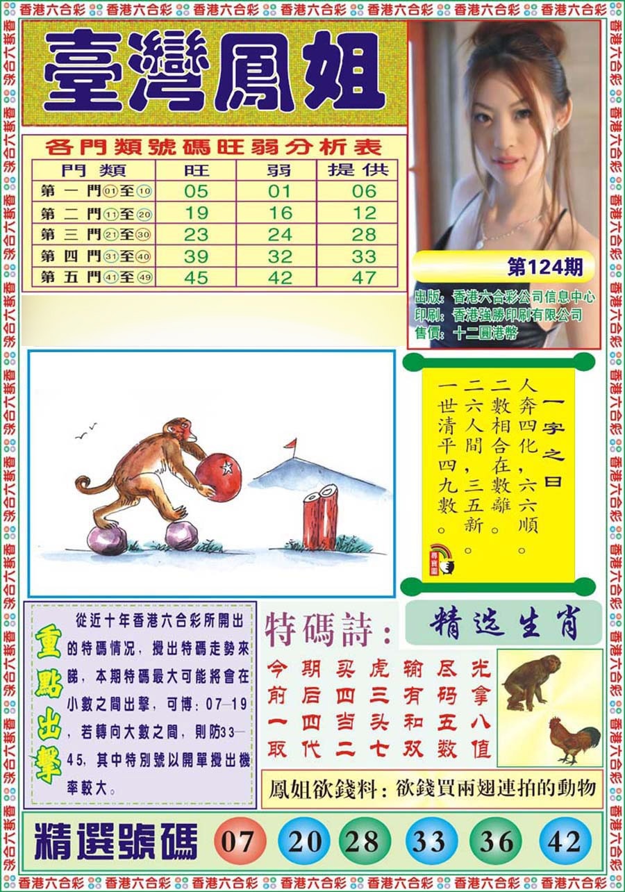 六合彩124期台湾凤姐