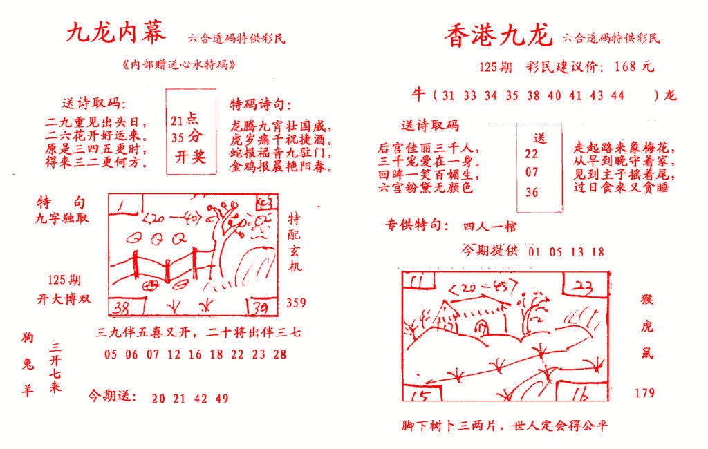 六合彩125期九龙内幕