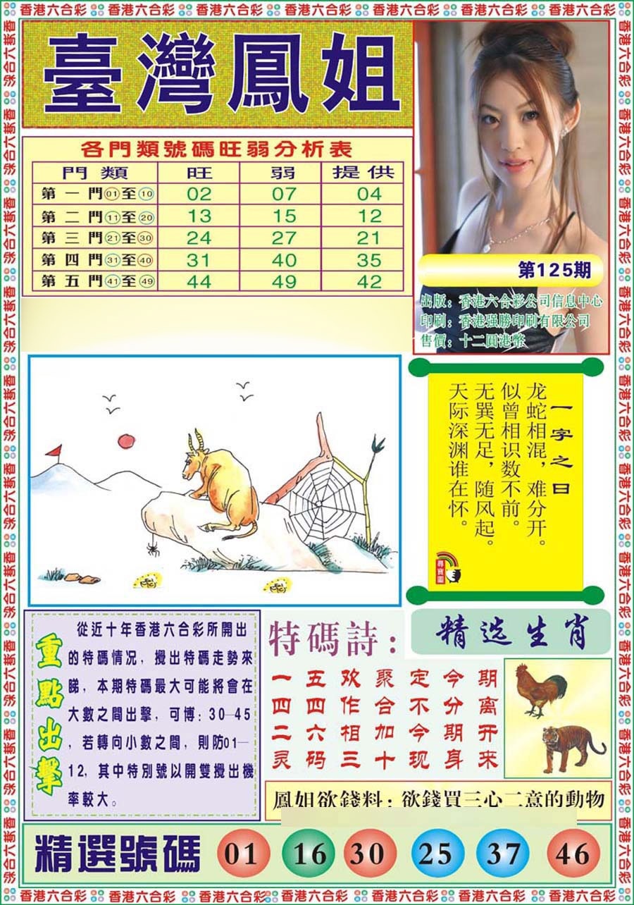 六合彩125期台湾凤姐