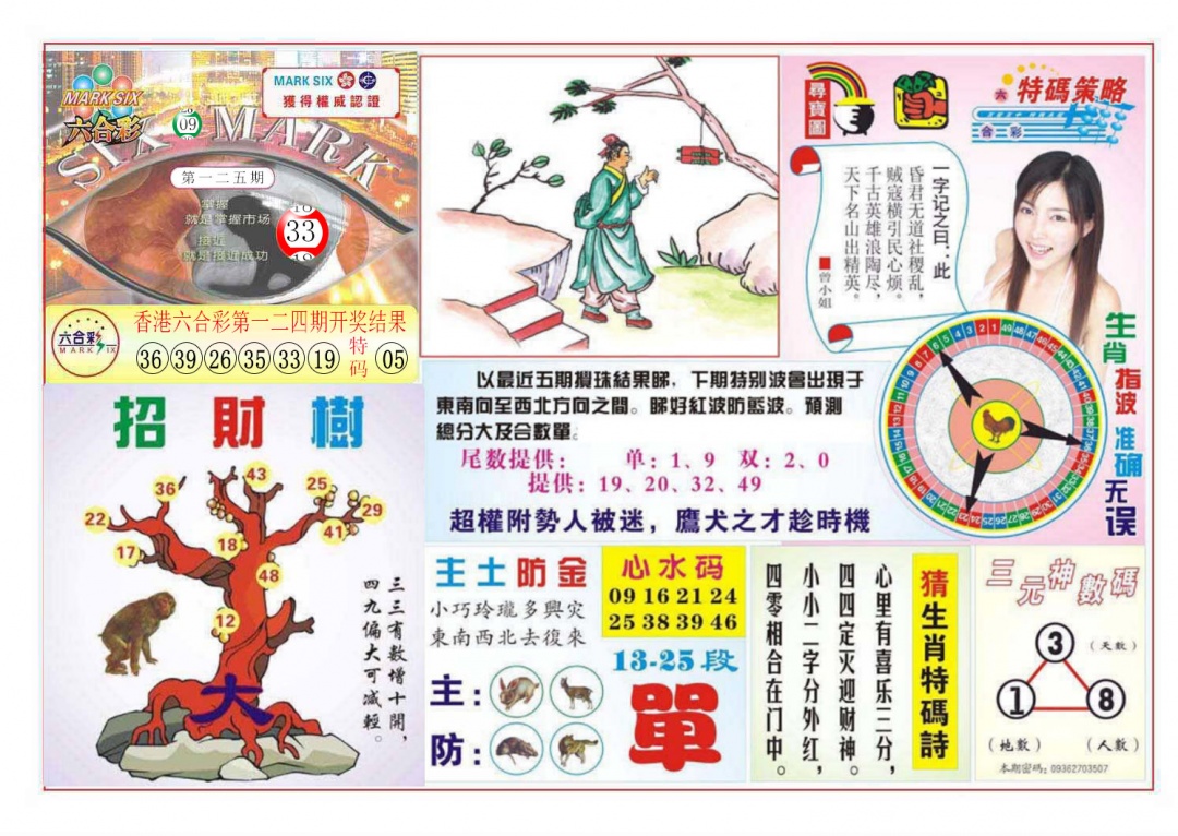 六合彩125期天眼神算