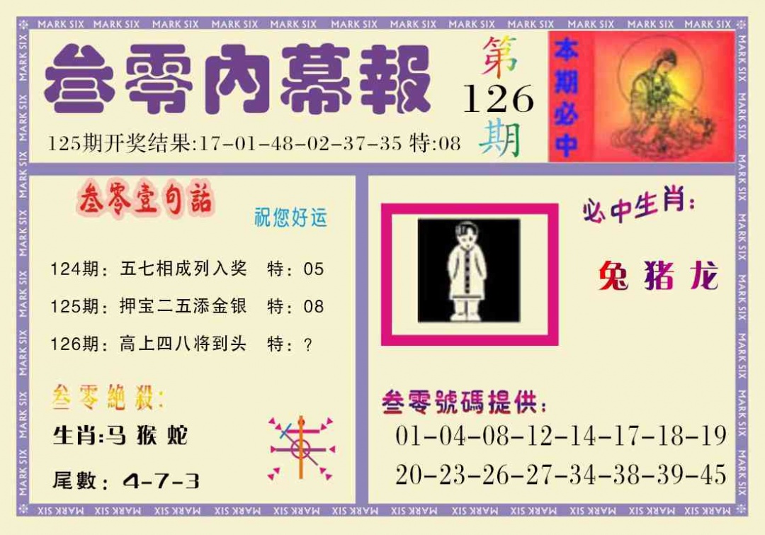 六合彩126期叁零内幕报