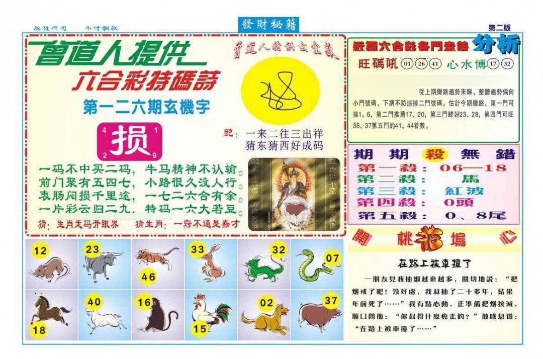 六合彩126期发财秘籍B（新图）