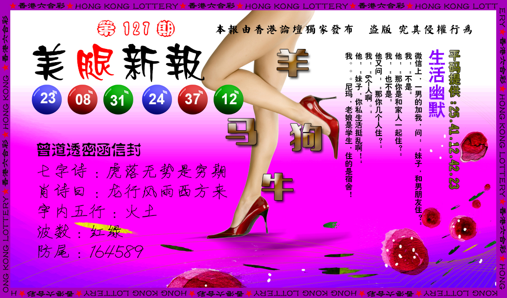 六合彩127期美腿新报