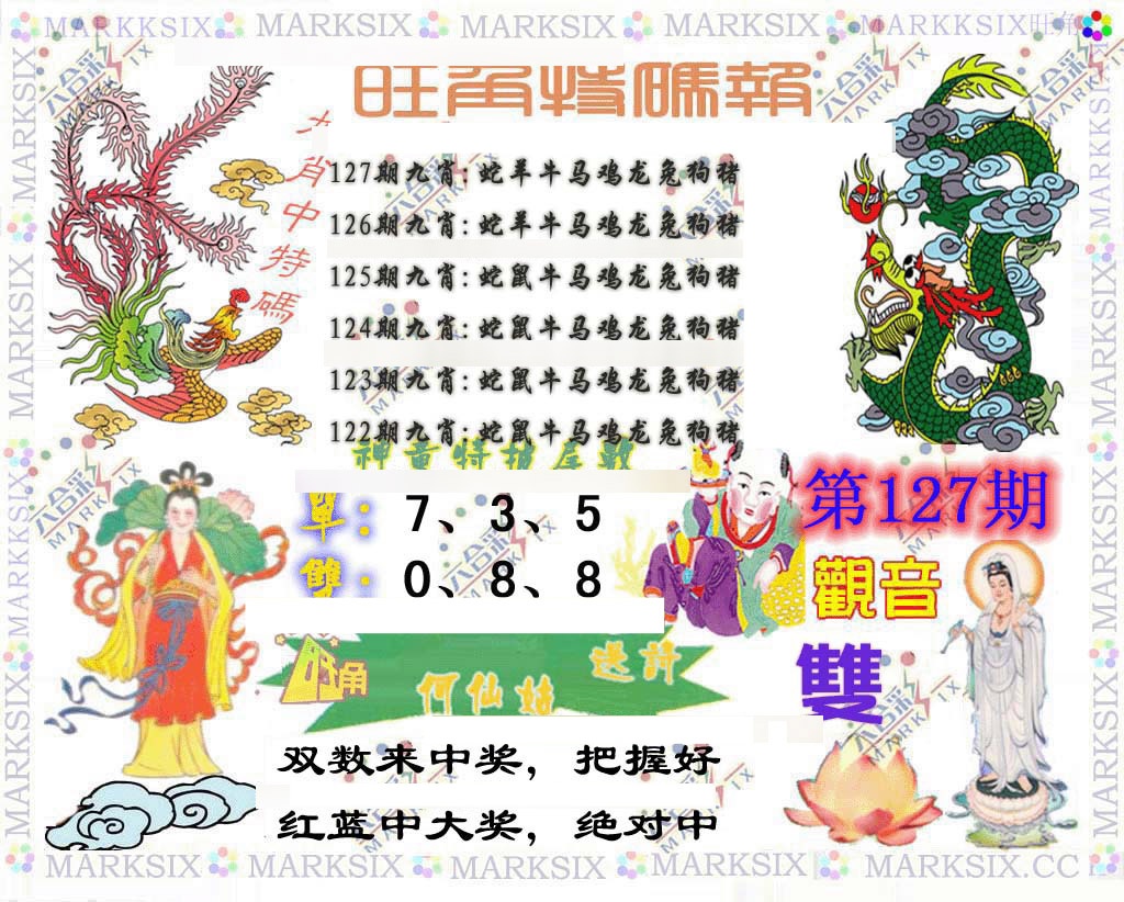 六合彩127期旺角特码报