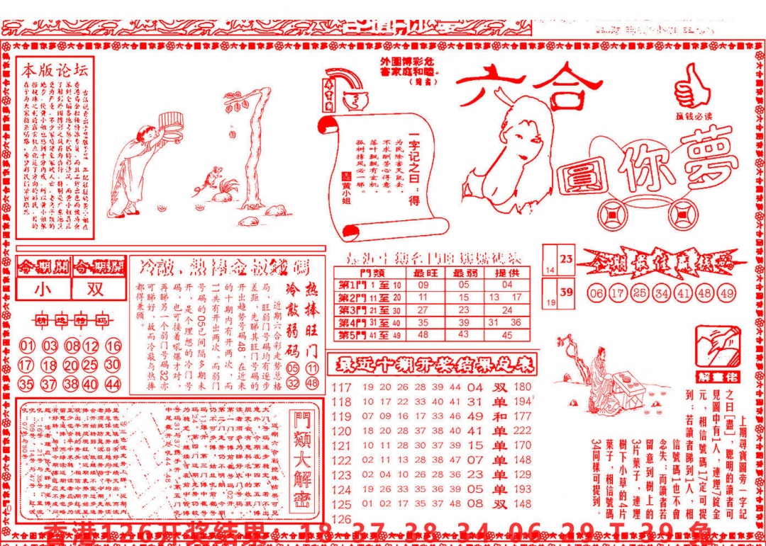 六合彩127期六合圆你梦A