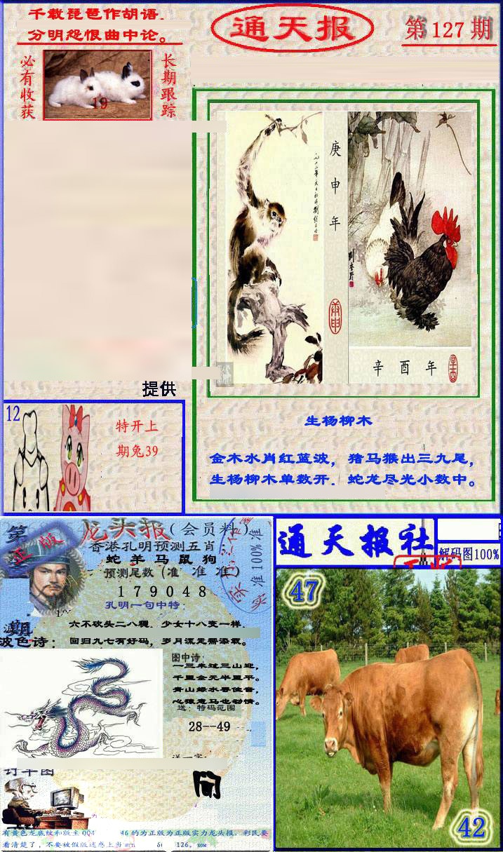 六合彩127期实力通天报