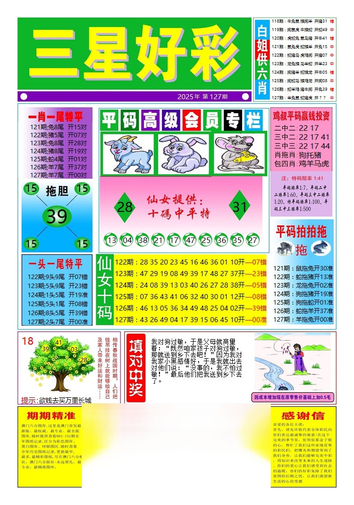 六合彩127期三星好彩4