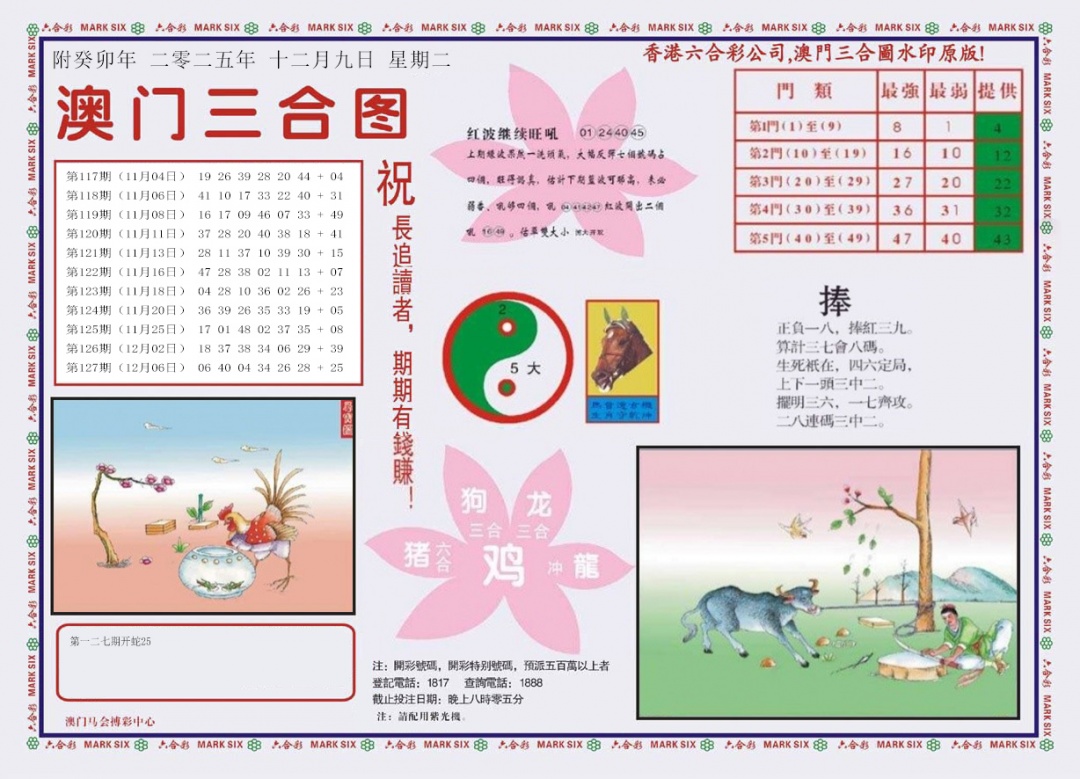 六合彩128期4-澳门三合