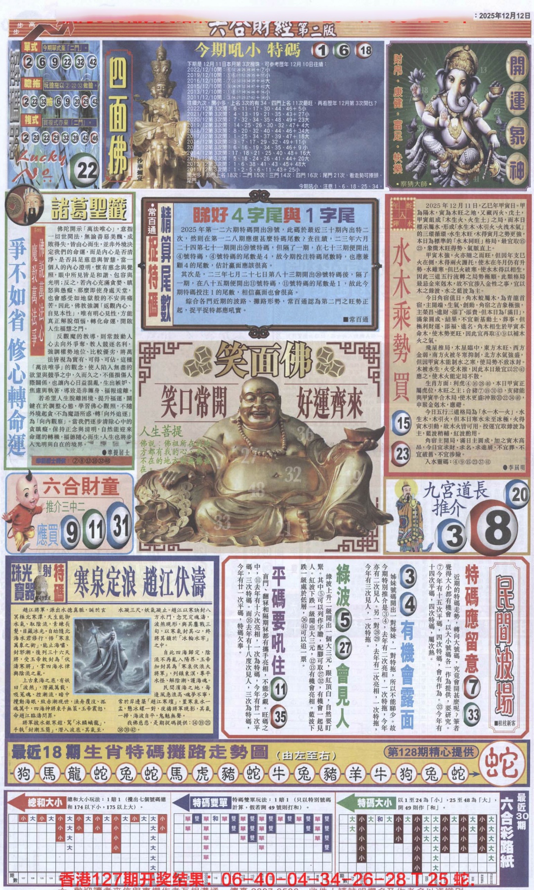 六合彩128期六合财经D加大版