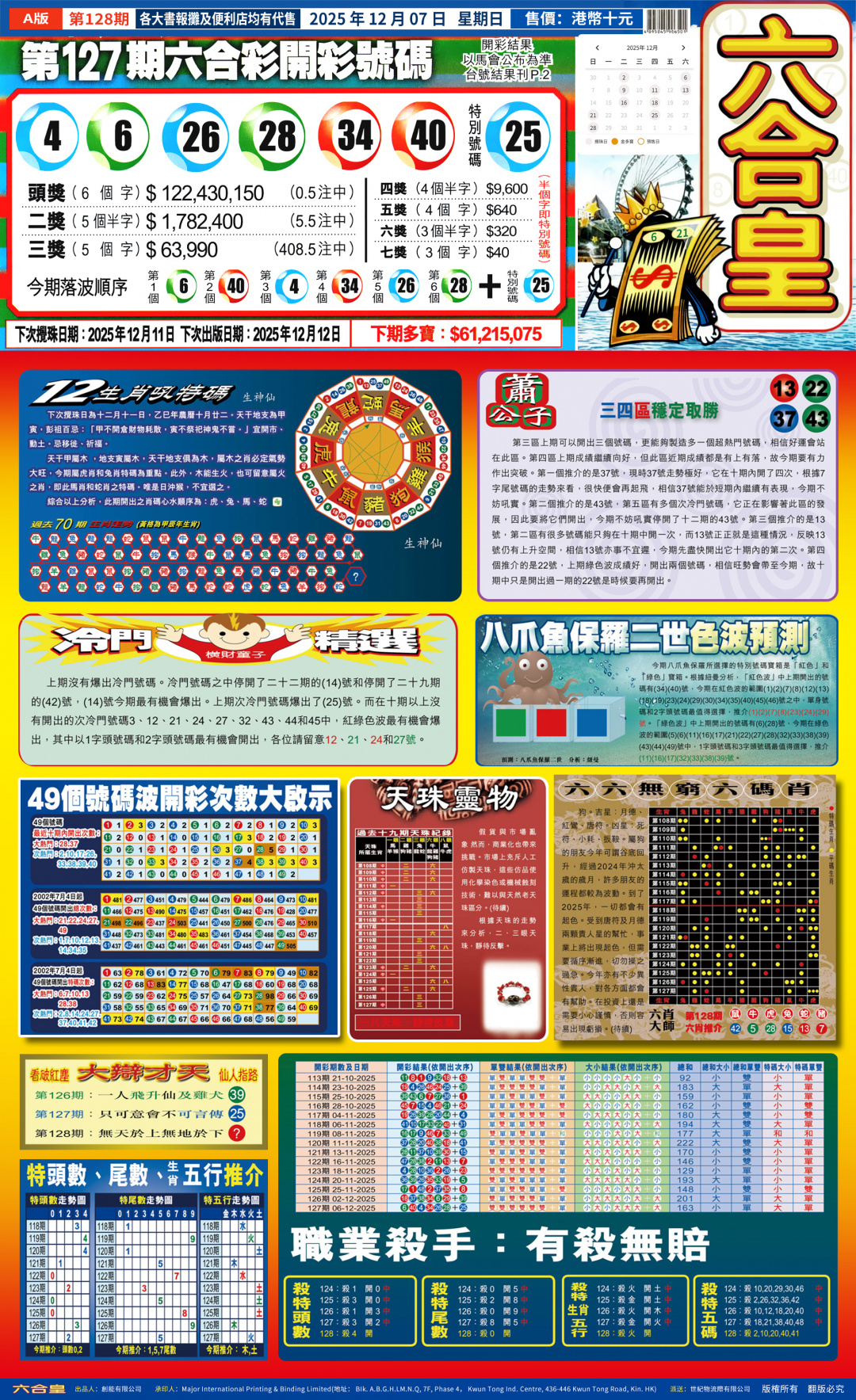 六合彩128期六合皇A