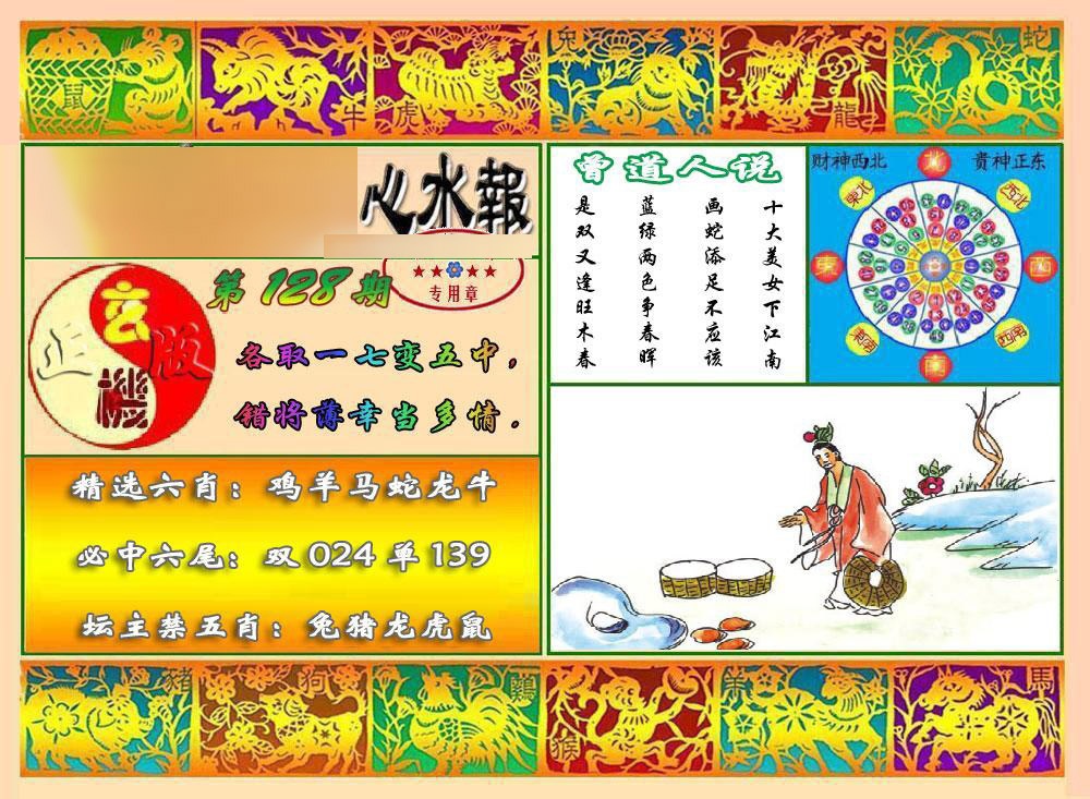 六合彩128期马经心水报