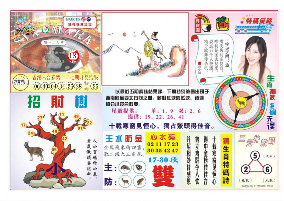 六合彩128期天眼神算