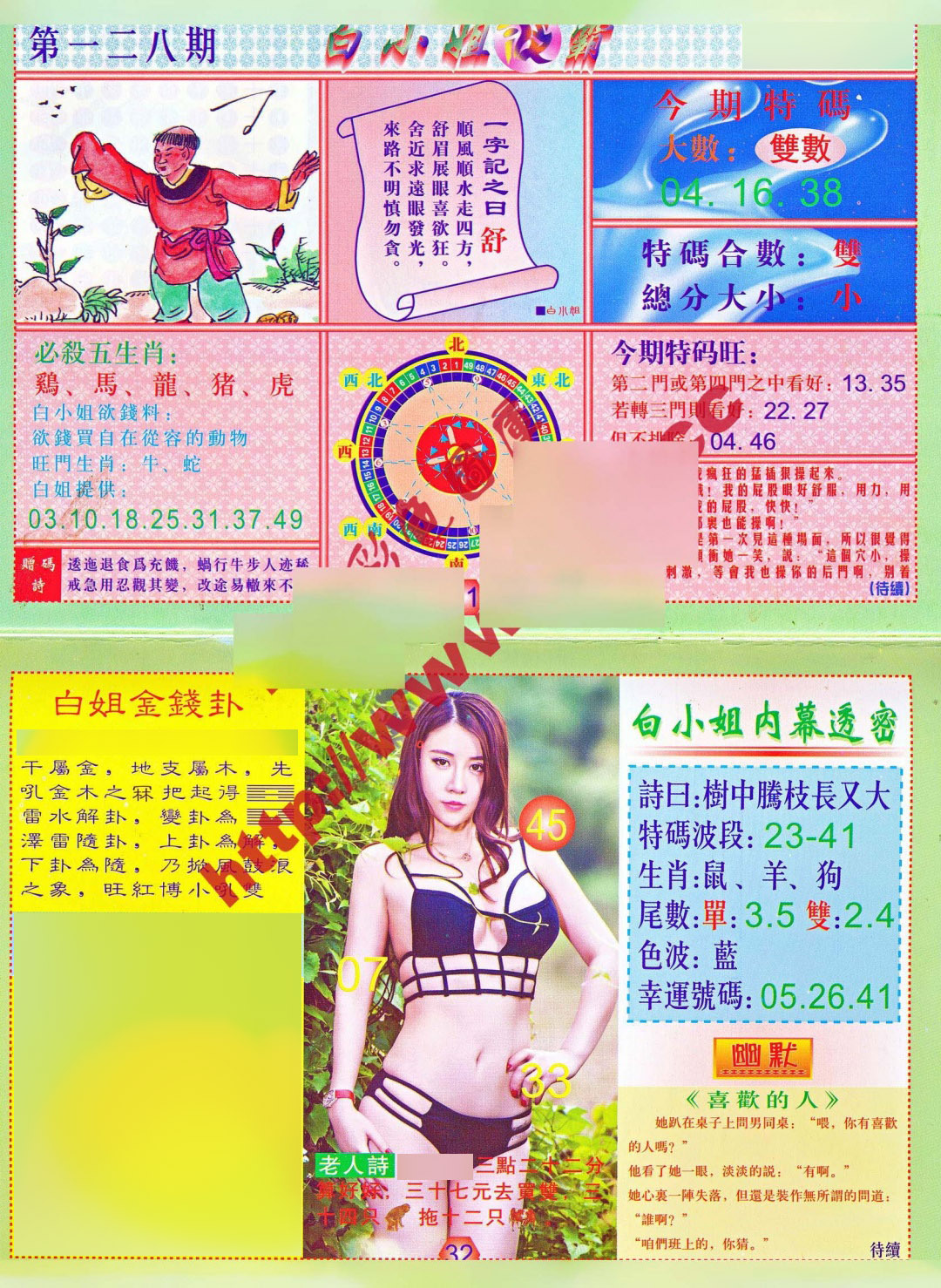 六合彩128期白小姐波霸