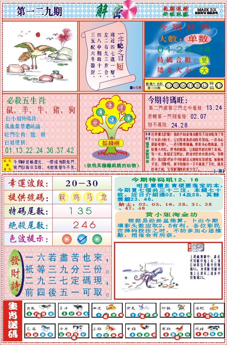 六合彩129期118解密(新图)