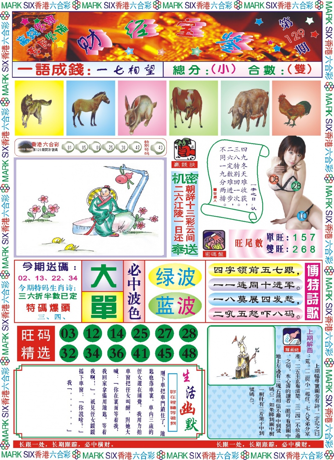 六合彩129期118财经宝鉴(新图)