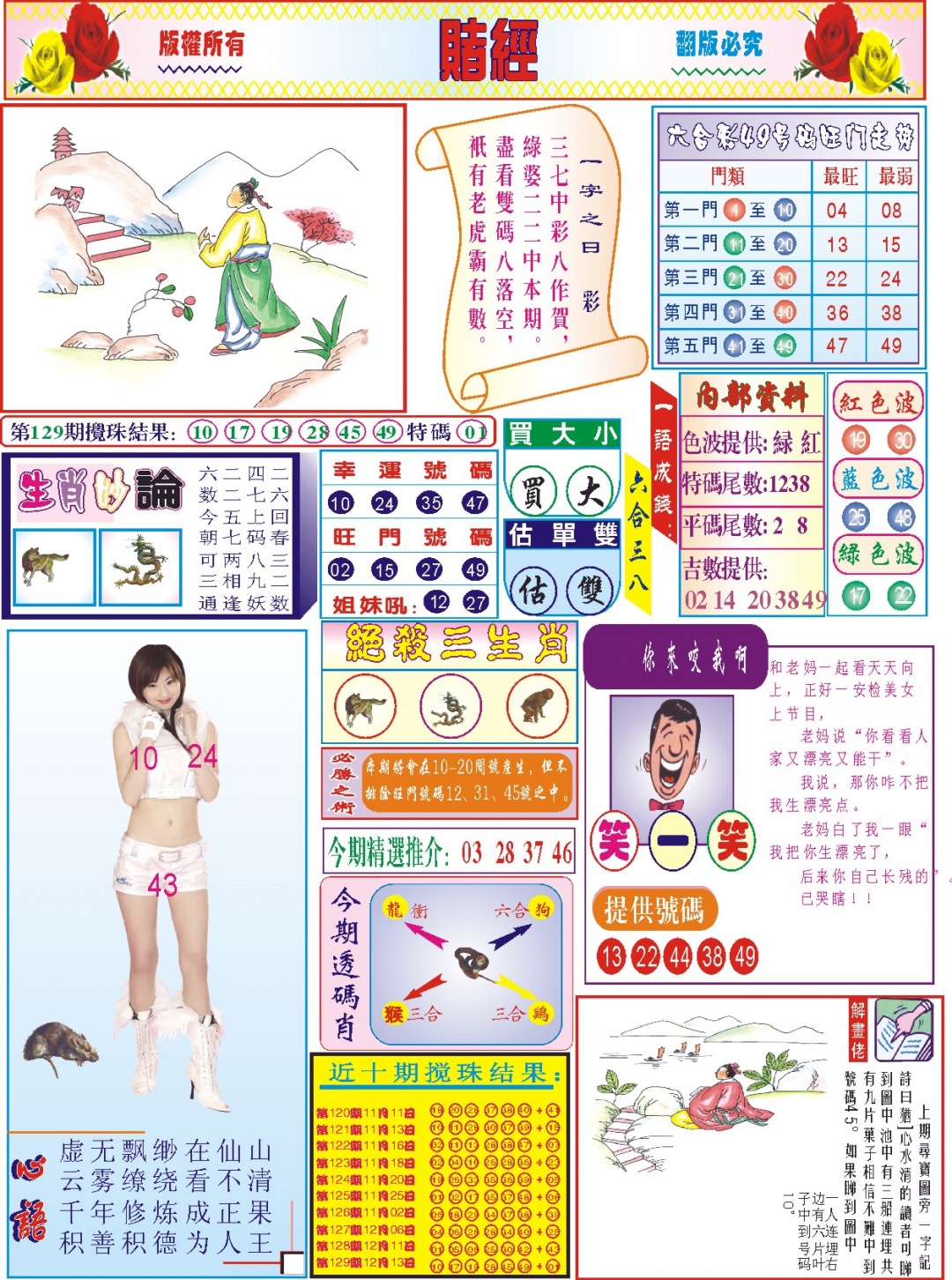 六合彩130期118赌经(新图)