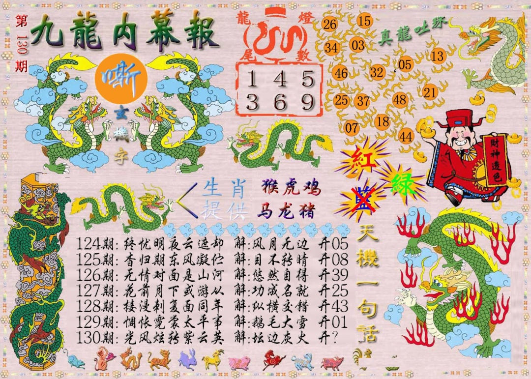 六合彩130期九龙内幕报