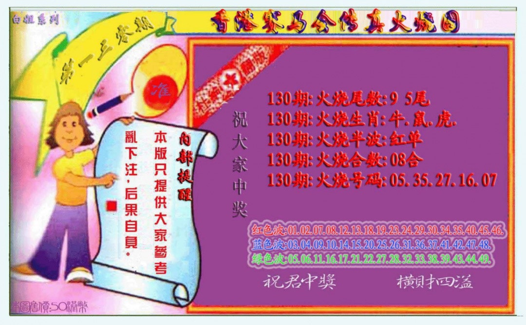 六合彩130期火烧图（新）