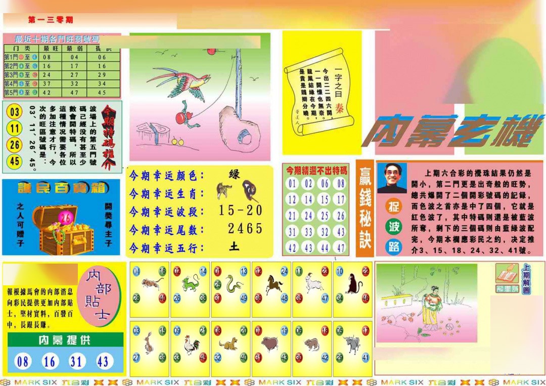 六合彩130期马经内幕A(新图推荐)