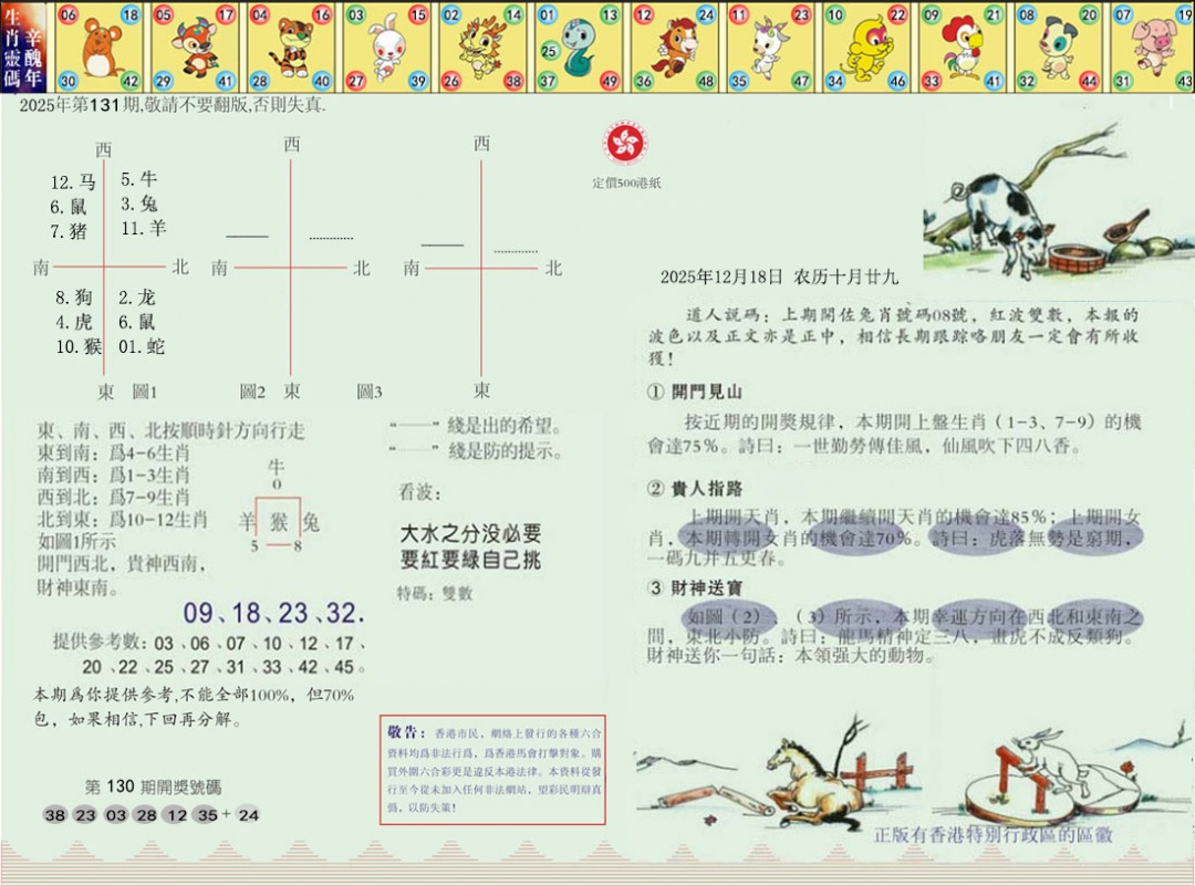 六合彩131期正版澳门足球报