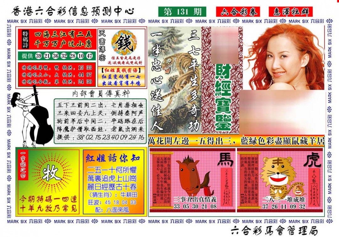 六合彩131期红姐财经宝鉴