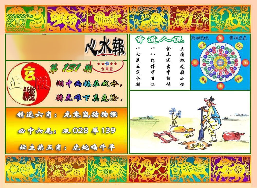 六合彩131期马经心水报