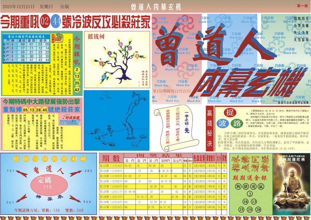 六合彩132期曾道人内幕A