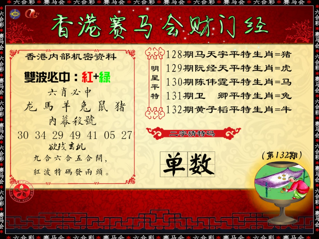 六合彩132期财门经