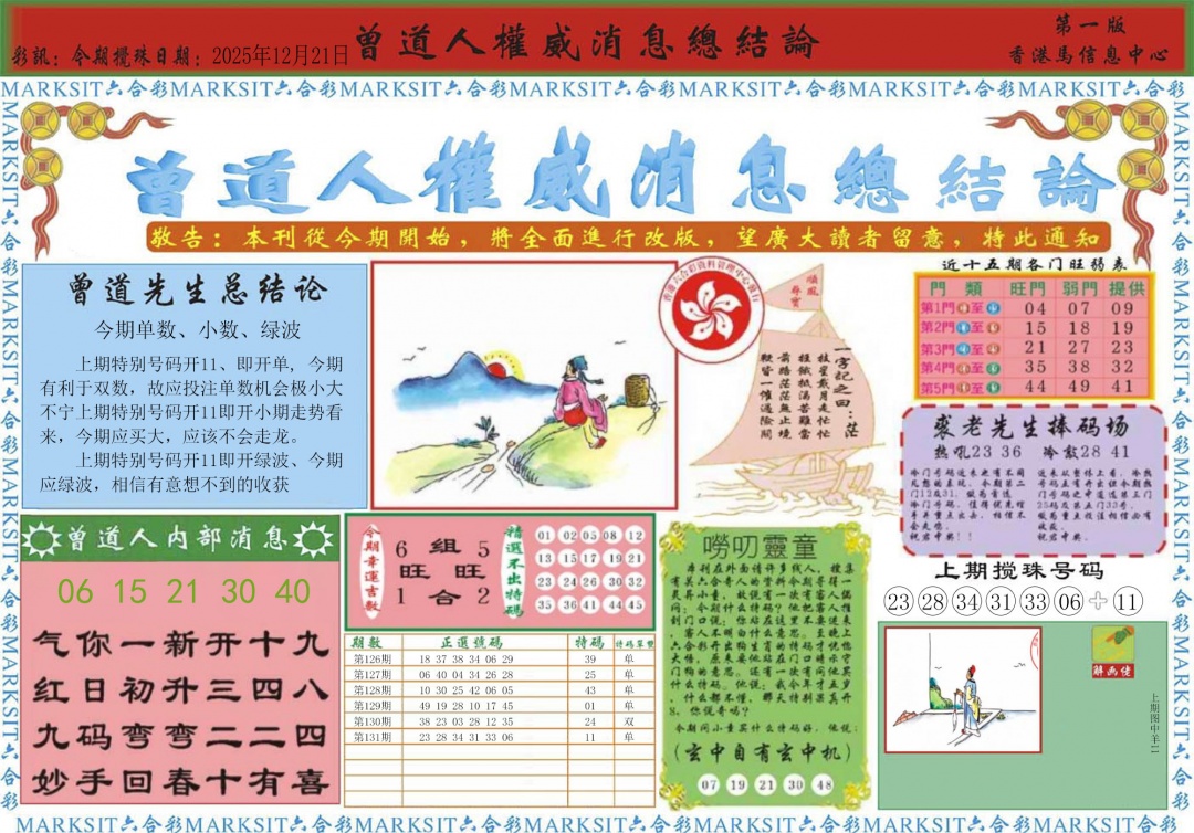 六合彩132期曾道人权威消息A