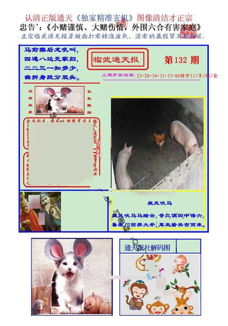 六合彩132期临武通天报
