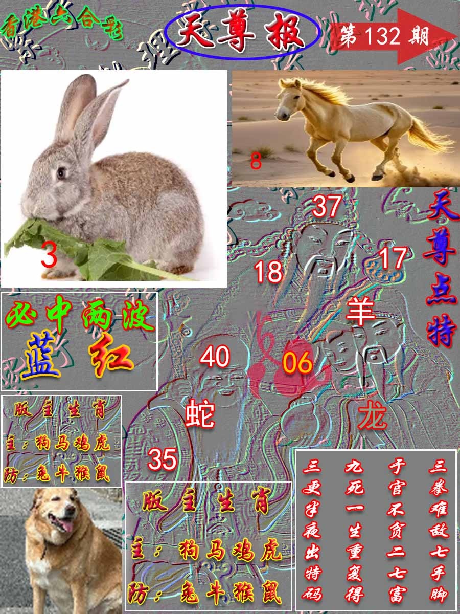 六合彩132期天尊报
