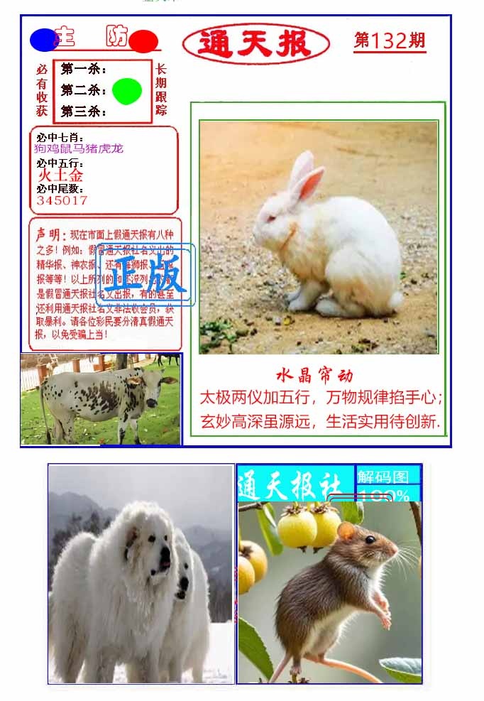 六合彩132期通天杀波图1