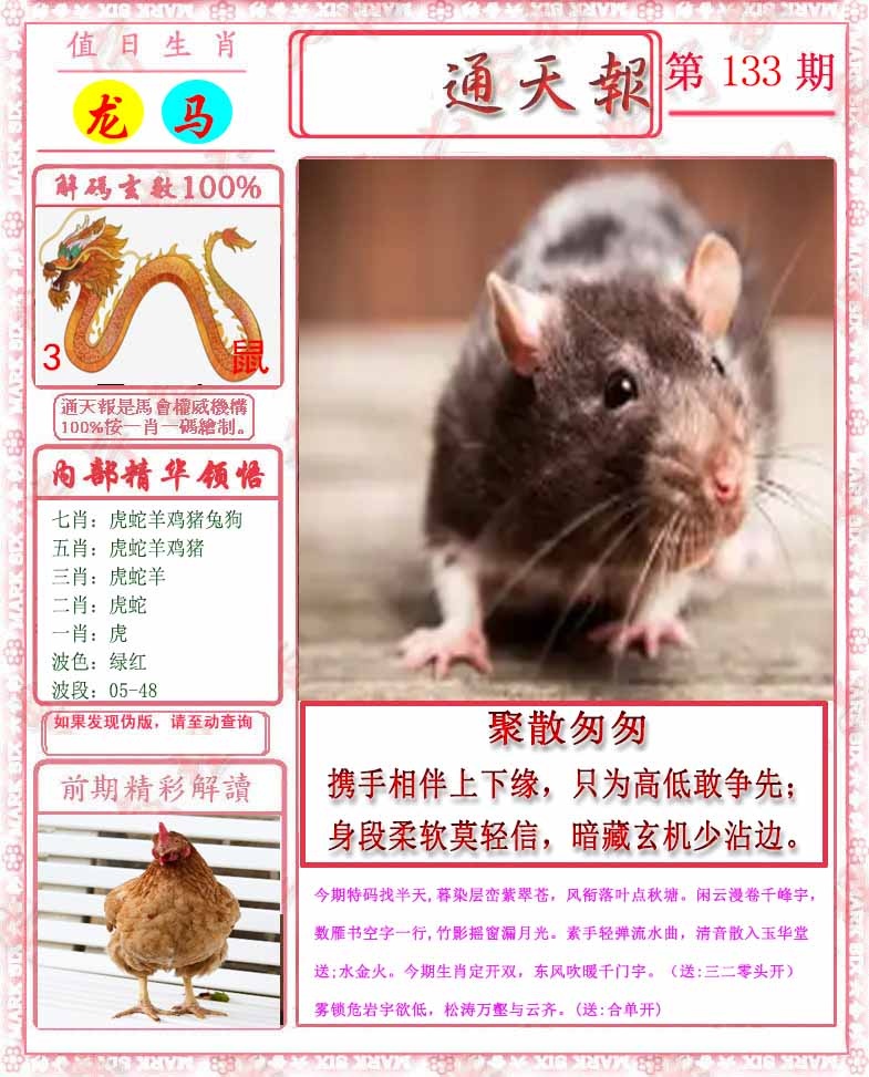 六合彩133期马经通天报