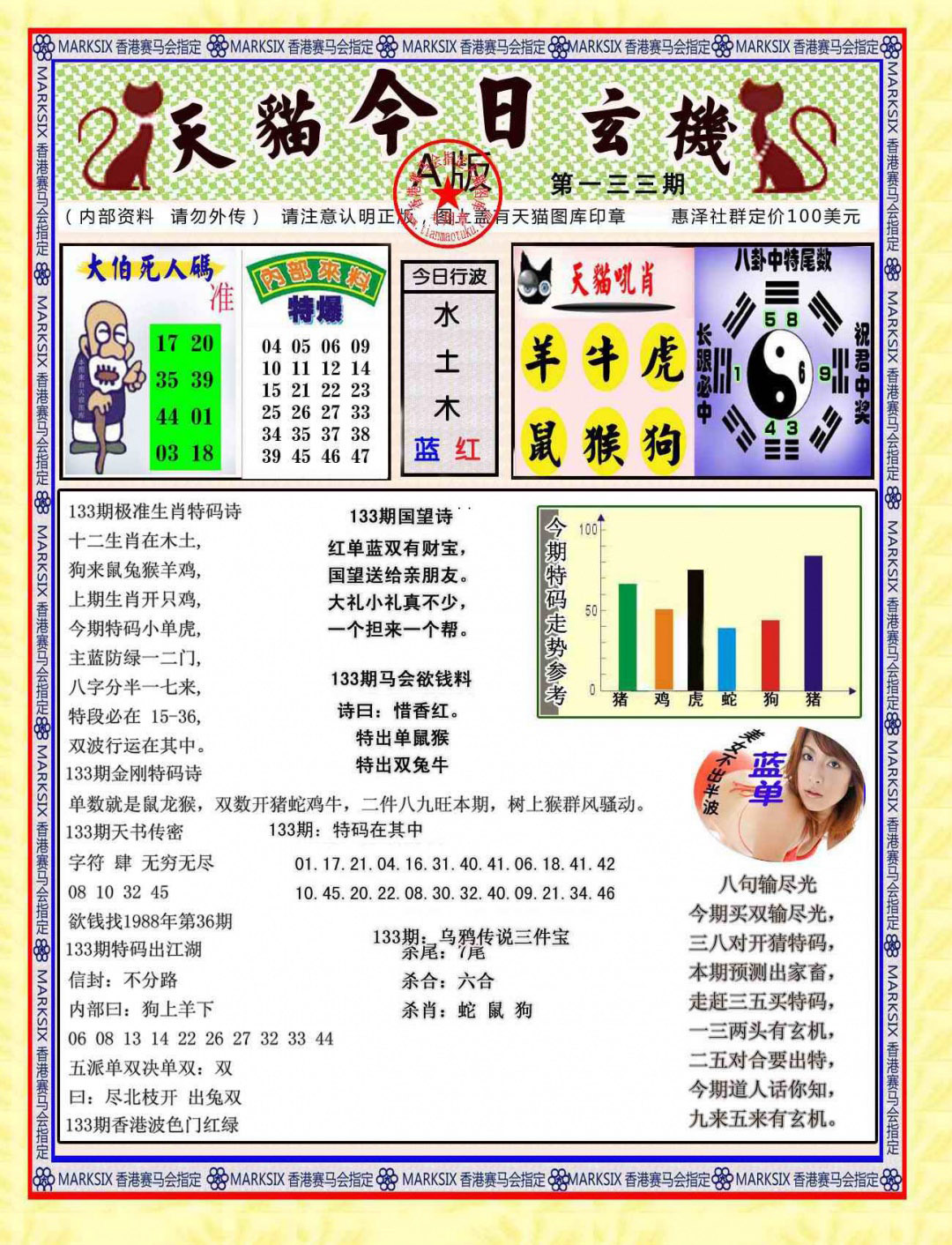 六合彩133期今日玄机图A