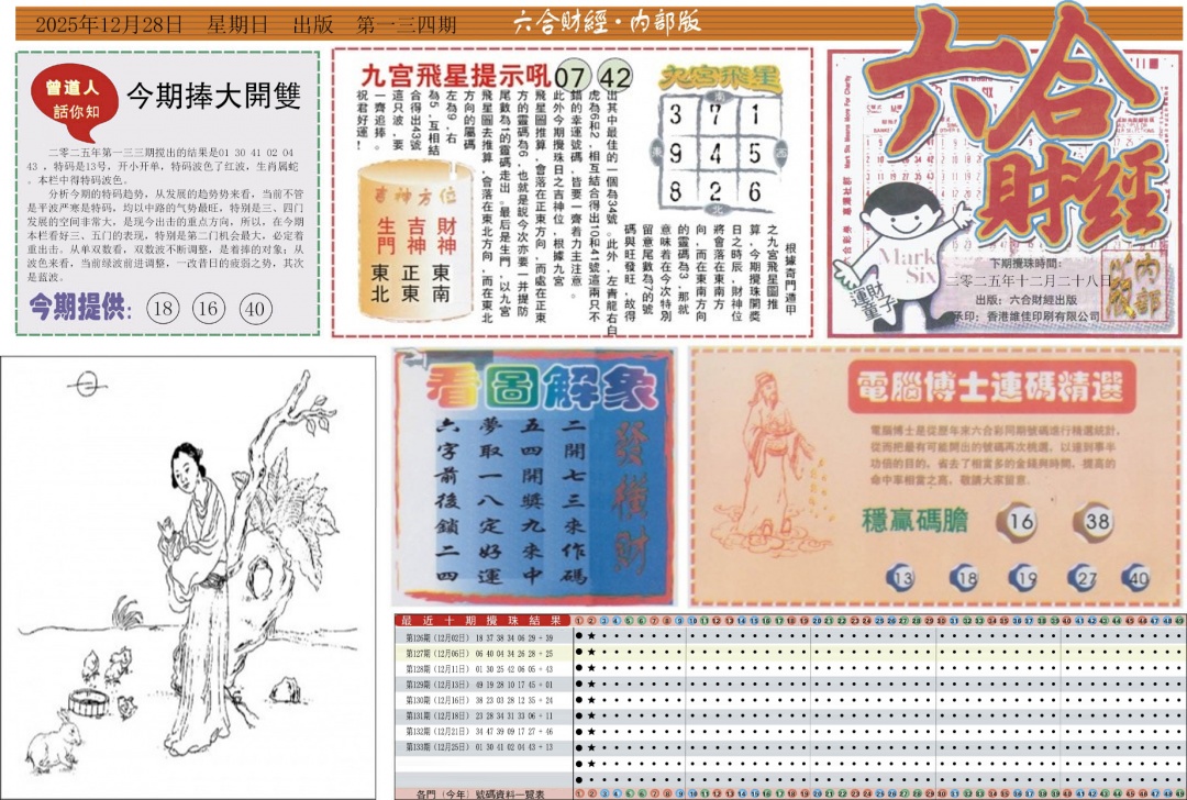 六合彩134期六合财经A