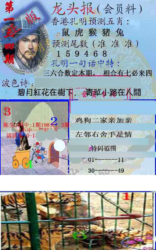 六合彩134期龙头报