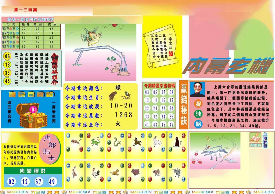 六合彩134期马经内幕A(新图推荐)