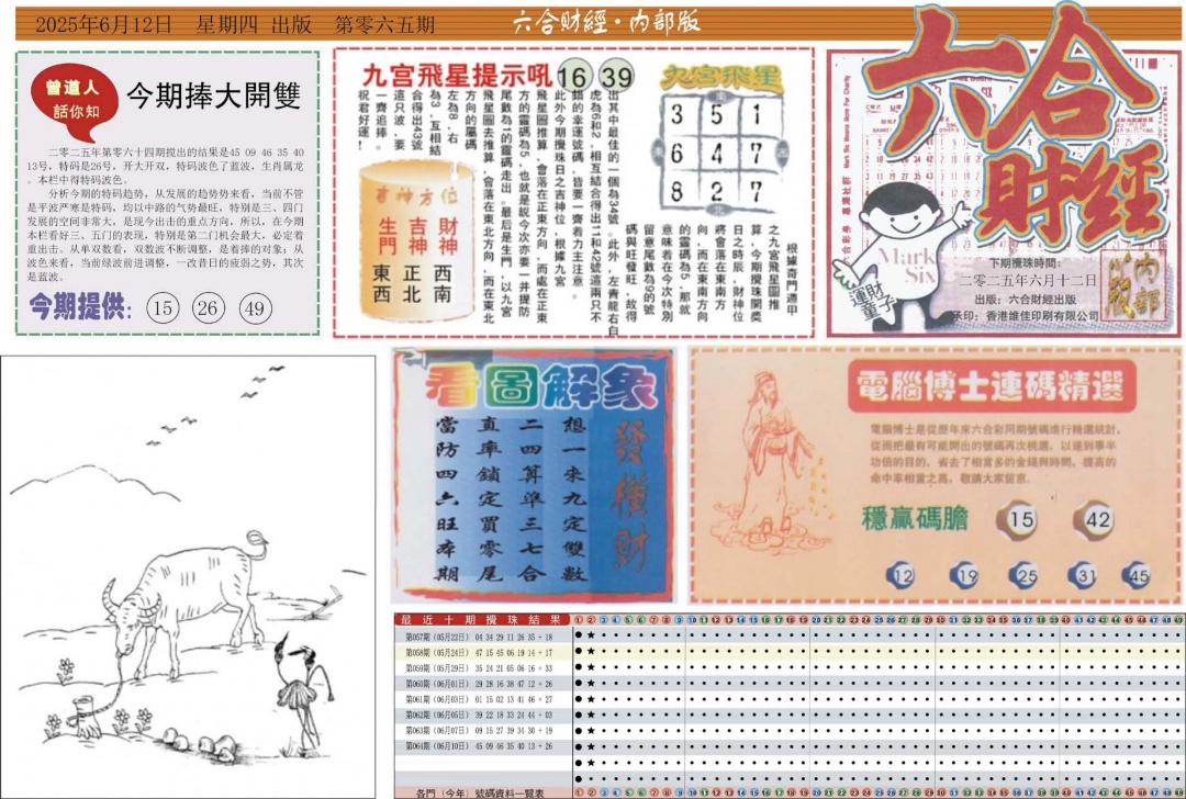 六合彩065期六合财经A