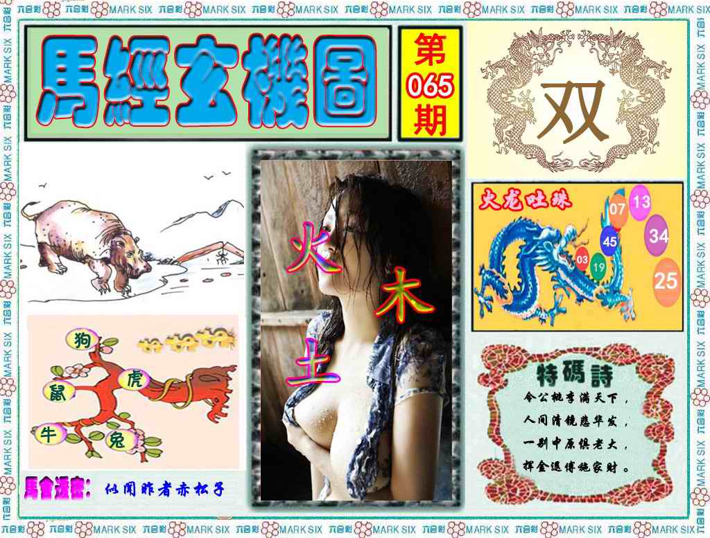六合彩065期马经玄机图（荐）