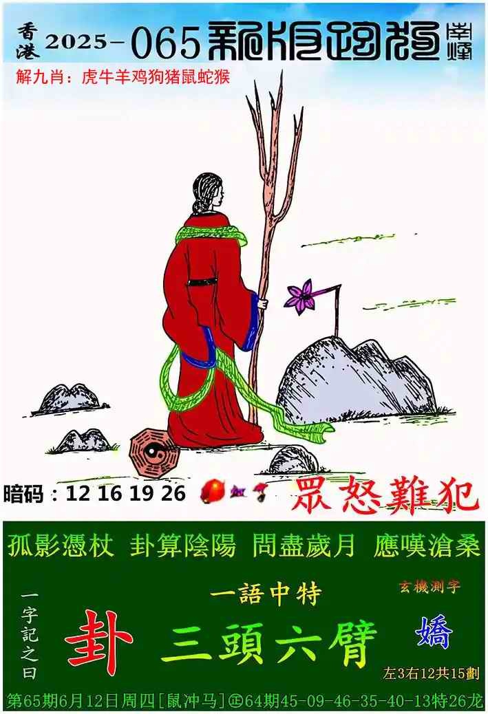 六合彩065期新版跑狗图