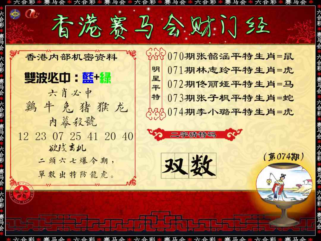 六合彩074期财门经