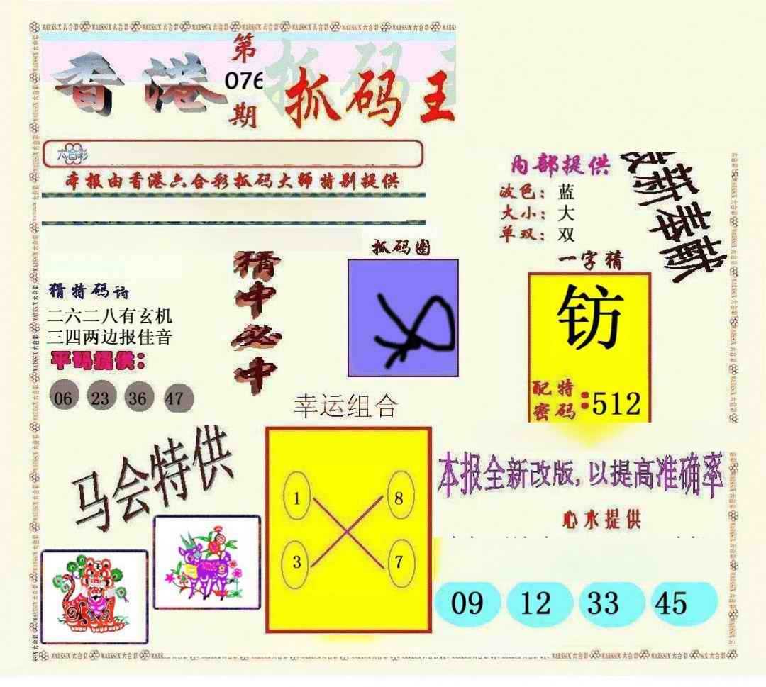六合彩076期新抓码王