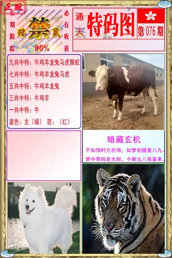 六合彩076期特码图