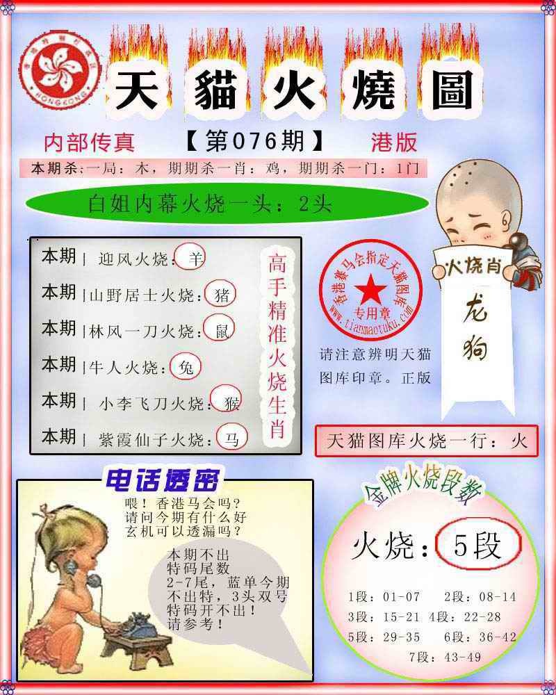 六合彩076期火烧图记录