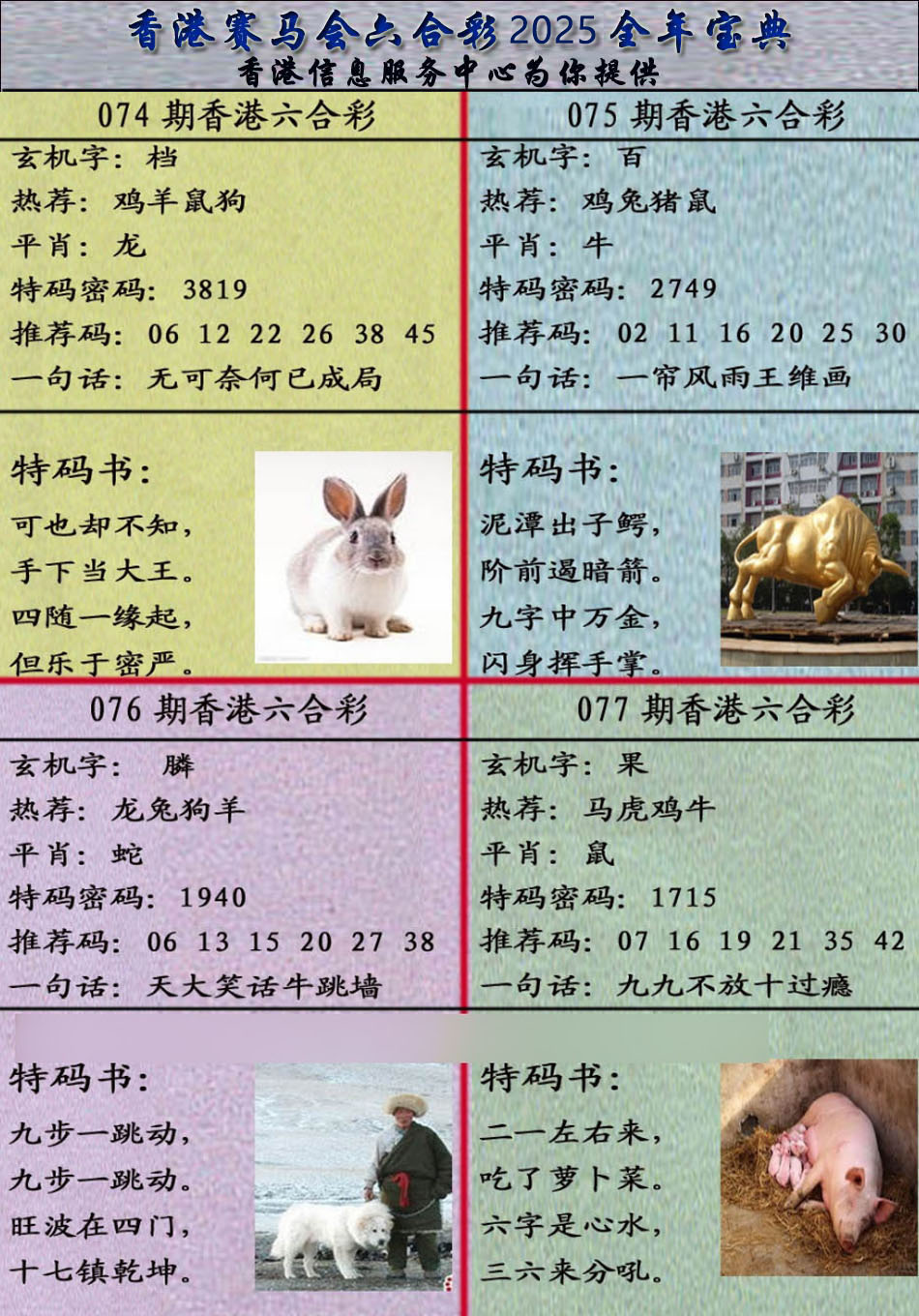 六合彩077期宝典报