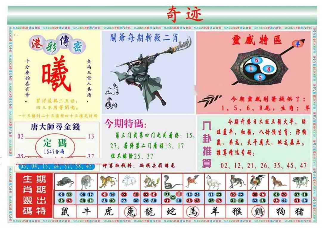 六合彩077期马经奇迹B(新图推荐)