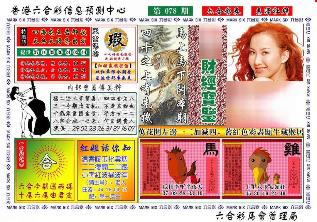六合彩078期红姐财经宝鉴
