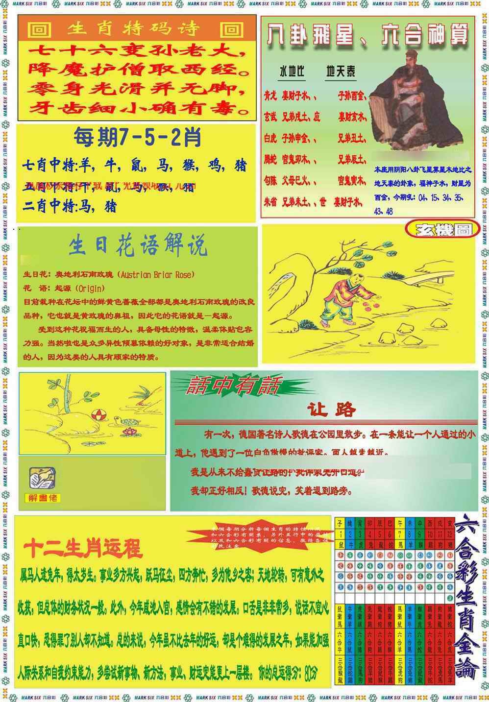 六合彩078期马经B(新图推荐)