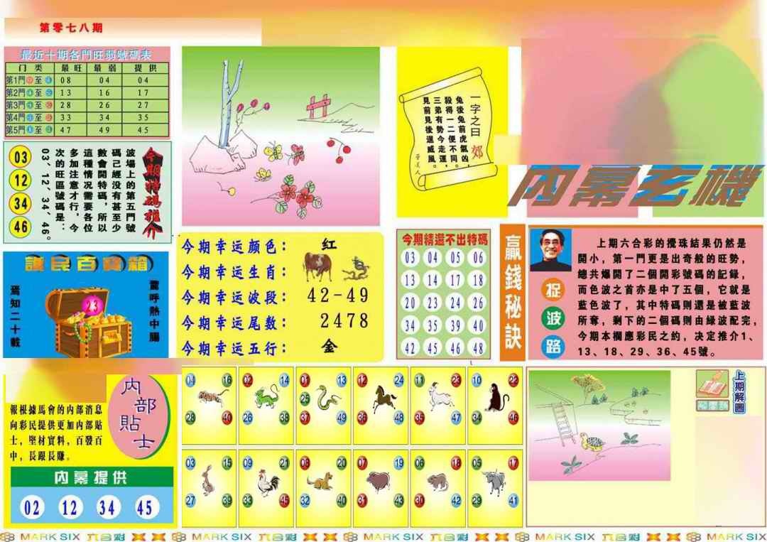 六合彩078期马经内幕A(新图推荐)